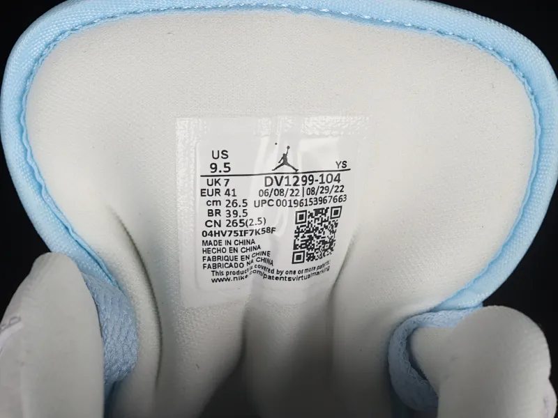 All categories Air Jordan Jordan series basketball shoes Air Jordan 1 Low G version pure original Air Jordan 1 Low AJ1 Joe 1 ice blue low-top cultural leisure sports sneakers DV1299-104